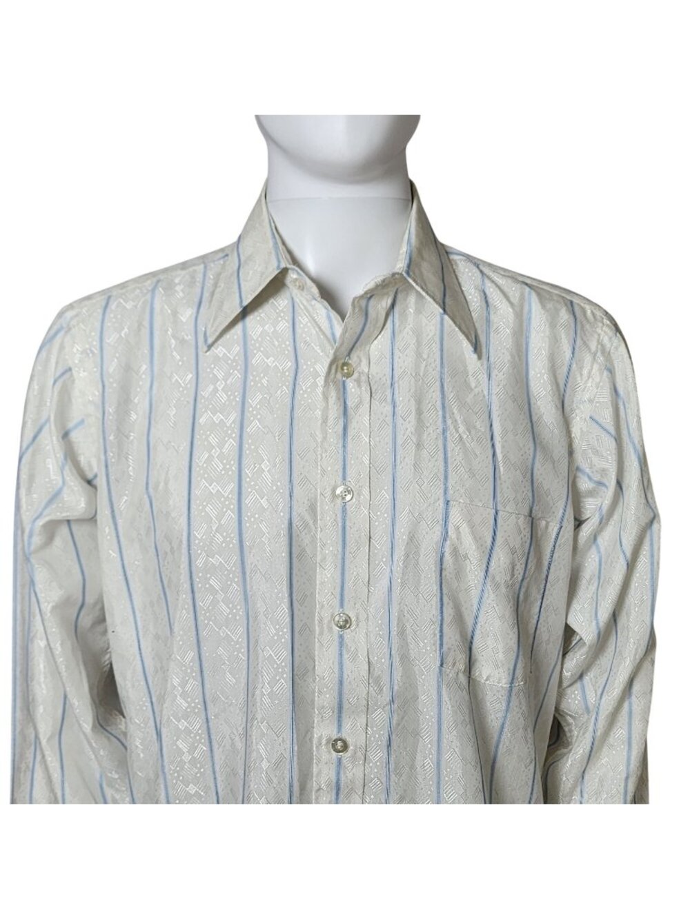 Enro Vintage Striped Button Down Shirt, Men's XL
